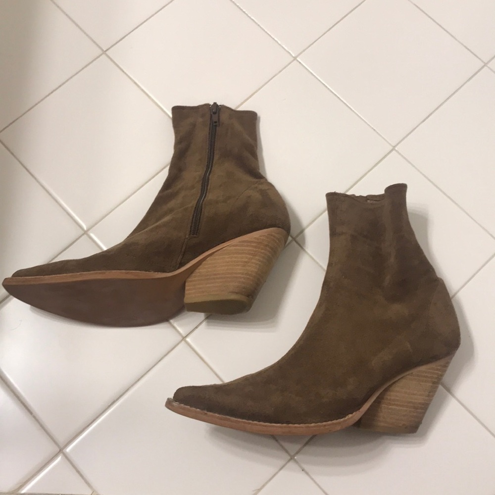 Jeffrey Campbell suede booties